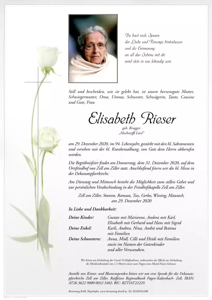 Parte von Elisabeth Rieser